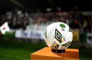 16 February 2024; A general view of an official match ball before the SSE Airtricity Men's First Division match between Cork City and Kerry FC at Turner's Cross in Cork. Photo by Brendan Moran/Sportsfile