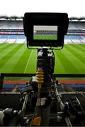 17 February 2024; A general view of Croke Park as seen through the screen of a broadcast camera before the Allianz Football League Division 1 match between Dublin and Roscommon at Croke Park in Dublin. Photo by Ray McManus/Sportsfile