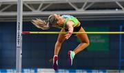 17 February 2024; Ciara Kennelly of Killarney Valley AC, Kerry, competing in the senior women's high jump during day one of the 123.ie National Senior Indoor Championships at the Sport Ireland National Indoor Arena in Dublin. Photo by Tyler Miller/Sportsfile
