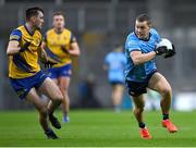17 February 2024; Con O'Callaghan of Dublin in action against Brian Stack of Roscommon during the Allianz Football League Division 1 match between Dublin and Roscommon at Croke Park in Dublin. Photo by Stephen Marken/Sportsfile
