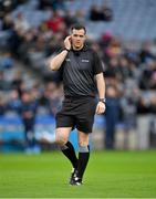 17 February 2024; Referee Sean Hurson before the Allianz Football League Division 1 match between Dublin and Roscommon at Croke Park in Dublin. Photo by Stephen Marken/Sportsfile