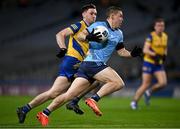 17 February 2024; Con O'Callaghan of Dublin in action against Brian Stack of Roscommon during the Allianz Football League Division 1 match between Dublin and Roscommon at Croke Park in Dublin. Photo by Ray McManus/Sportsfile