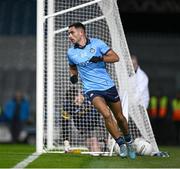 17 February 2024; Niall Scully of Dublin turns to celebrate his 55th minute goal during the Allianz Football League Division 1 match between Dublin and Roscommon at Croke Park in Dublin. Photo by Ray McManus/Sportsfile
