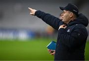 17 February 2024; Dublin manager Dessie Farrell near the end of the Allianz Football League Division 1 match between Dublin and Roscommon at Croke Park in Dublin. Photo by Ray McManus/Sportsfile