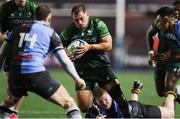 16 February 2024; Tadgh McElroy of Connacht in action during the United Rugby Championship match between Cardiff and Connacht at Cardiff Arms Park in Cardiff, Wales. Photo by Gareth Everett/Sportsfile