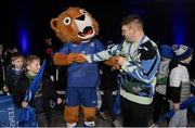 17 February 2024; Activities in the fanzone before the United Rugby Championship match between Leinster and Benetton at RDS Arena in Dublin. Photo by Seb Daly/Sportsfile