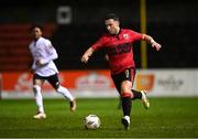 17 February 2024; Chris Lyons of Longford Town during the SSE Airtricity Men's First Division match between Longford Town and Finn Harps at Bishopsgate in Longford. Photo by Stephen McCarthy/Sportsfile