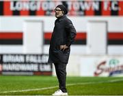 17 February 2024; Longford Town manager Stephen Henderson during the SSE Airtricity Men's First Division match between Longford Town and Finn Harps at Bishopsgate in Longford. Photo by Stephen McCarthy/Sportsfile