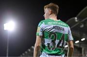 16 February 2024; Conan Noonan of Shamrock Rovers during the SSE Airtricity Men's Premier Division match between Shamrock Rovers and Dundalk at Tallaght Stadium in Dublin. Photo by Ben McShane/Sportsfile