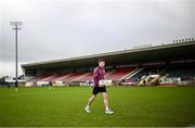 18 February 2024; Matthew Tierney of Galway before the Allianz Football League Division 1 match between Tyrone and Galway at O'Neills Healy Park in Omagh, Tyrone. Photo by Ramsey Cardy/Sportsfile