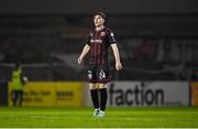 16 February 2024; Cian Byrne of Bohemians during the SSE Airtricity Men's Premier Division match between Bohemians and Sligo Rovers at Dalymount Park in Dublin. Photo by David Fitzgerald/Sportsfile