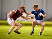 18 February 2024; Joe Prendergast of Wicklow is tackled by Ronan Wallace of Westmeath during the Allianz Football League Division 3 match between Wicklow and Westmeath at Echelon Park in Aughrim, Wicklow. Photo by Ray McManus/Sportsfile