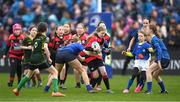 17 February 2024; Action between St Mary's College /Railway Union and Tullamore during the Bank of Ireland Half-Time Minis at the United Rugby Championship match between Leinster and Benetton at RDS Arena in Dublin. Photo by Seb Daly/Sportsfile