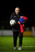 17 February 2024; Longford Town kit manager Ian Maher before the SSE Airtricity Men's First Division match between Longford Town and Finn Harps at Bishopsgate in Longford. Photo by Stephen McCarthy/Sportsfile