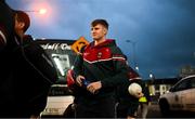 17 February 2024; Rory Brickenden of Mayo arrives before the Allianz Football League Division 1 match between Kerry and Mayo at Austin Stack Park in Tralee, Kerry. Photo by Brendan Moran/Sportsfile