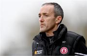 18 February 2024; Tyrone joint-manager Brian Dooher during the Allianz Football League Division 1 match between Tyrone and Galway at O'Neills Healy Park in Omagh, Tyrone. Photo by Ramsey Cardy/Sportsfile