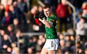 18 February 2024; Shane Walsh of Meath celebrates at the final whistle of the Allianz Football League Division 2 match between Meath and Louth at Páirc Tailteann in Navan, Meath. Photo by Ben McShane/Sportsfile
