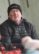 18 February 2024; Former Kerry footballer Pat Spillane during the Allianz Football League Division 3 match between Limerick and Sligo at Mick Neville Park in Rathkeale, Limerick. Photo by Tom Beary/Sportsfile