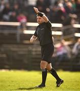18 February 2024; Referee Conor Dourneen during the Allianz Football League Division 3 match between Wicklow and Westmeath at Echelon Park in Aughrim, Wicklow. Photo by Ray McManus/Sportsfile