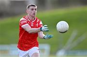 18 February 2024; Conall McKeever of Louth during the Allianz Football League Division 2 match between Meath and Louth at Páirc Tailteann in Navan, Meath. Photo by Ben McShane/Sportsfile