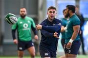 20 February 2024; Jack Crowley during Ireland rugby squad training at the IRFU High Performance Centre at the Sport Ireland Campus in Dublin. Photo by Harry Murphy/Sportsfile