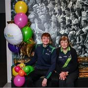 20 February 2024; GAA Museum tour guides Annette Coyle and Sean Breslin at Croke Park in Dublin, celebrating two new awards, Great Place To Work, and CIE Award of Excellence, on International Tour Guide Day. Visit crokepark.ie/gaamuseum for more information. Photo by Ramsey Cardy/Sportsfile