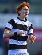 20 February 2024; Charlie Lyons of Belvedere College during the Bank of Ireland Leinster Schools Senior Cup quarter-final match between Gonzaga College and Belvedere College at Energia Park in Dublin. Photo by Tyler Miller/Sportsfile