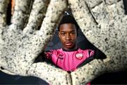 19 February 2024; Goalkeeper Michael Dike poses for a portrait during a Treaty United squad portraits session at TUS in Limerick. Photo by Stephen McCarthy/Sportsfile