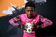 19 February 2024; Goalkeeper Michael Dike poses for a portrait during a Treaty United squad portraits session at TUS in Limerick. Photo by Stephen McCarthy/Sportsfile