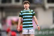 9 February 2024; Brodie McNeill of St Gerard's School during Bank of Ireland Leinster Schools Junior Cup Round 1 match between CBC Monkstown and St Gerard's School at Energia Park in Dublin. Photo by Piaras Ó Mídheach/Sportsfile
