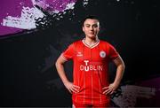 21 February 2024; Mia Dodd poses for a portrait during a Shelbourne FC squad portraits at Tolka Park in Dublin. Photo by Stephen McCarthy/Sportsfile