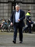 22 February 2024; FAI president Paul Cooke arrives at Dáil Éireann in Dublin ahead of a meeting with the Committee of Public Accounts. Photo by Seb Daly/Sportsfile