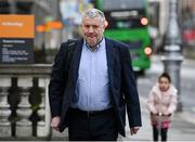 22 February 2024; FAI president Paul Cooke arrives at Dáil Éireann in Dublin ahead of a meeting with the Committee of Public Accounts. Photo by Seb Daly/Sportsfile