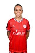 21 February 2024; Kerri Letmon poses for a portrait during a Shelbourne FC squad portraits at Tolka Park in Dublin. Photo by Sam Barnes/Sportsfile
