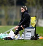 22 February 2024; Jamie Finn during a Republic of Ireland women training session at Viola Park in Florence, Italy. Photo by David Fitzgerald/Sportsfile