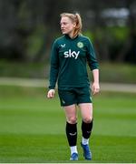 22 February 2024; Amber Barrett during a Republic of Ireland women training session at Viola Park in Florence, Italy. Photo by David Fitzgerald/Sportsfile