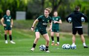 22 February 2024; Emily Murphy during a Republic of Ireland women training session at Viola Park in Florence, Italy. Photo by David Fitzgerald/Sportsfile