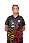 21 February 2024; Courtney Maguire poses for a portrait during a Shelbourne FC squad portraits at Tolka Park in Dublin. Photo by Sam Barnes/Sportsfile