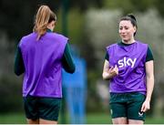 22 February 2024; Lucy Quinn during a Republic of Ireland women training session at Viola Park in Florence, Italy. Photo by David Fitzgerald/Sportsfile