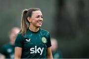 22 February 2024; Katie McCabe during a Republic of Ireland women training session at Viola Park in Florence, Italy. Photo by David Fitzgerald/Sportsfile