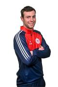 21 February 2024; Shelbourne content and social media executive Reggie O'Malley poses for a portrait during a Shelbourne FC squad portraits at Tolka Park in Dublin. Photo by Sam Barnes/Sportsfile