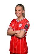 21 February 2024; Nia Hannon poses for a portrait during a Shelbourne FC squad portraits at Tolka Park in Dublin. Photo by Sam Barnes/Sportsfile