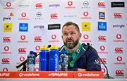 22 February 2024; Head coach Andy Farrell during an Ireland Rugby media conference at the Aviva Stadium in Dublin. Photo by Seb Daly/Sportsfile