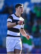 20 February 2024; Andre Ryan of Belvedere College during the Bank of Ireland Leinster Schools Senior Cup quarter-final match between Gonzaga College and Belvedere College at Energia Park in Dublin. Photo by Tyler Miller/Sportsfile