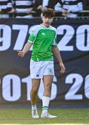 20 February 2024; Daragh O'Dwyer of Gonzaga College during the Bank of Ireland Leinster Schools Senior Cup quarter-final match between Gonzaga College and Belvedere College at Energia Park in Dublin. Photo by Tyler Miller/Sportsfile