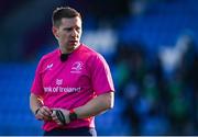 20 February 2024; Referee Paul Haycock during the Bank of Ireland Leinster Schools Senior Cup quarter-final match between Gonzaga College and Belvedere College at Energia Park in Dublin. Photo by Tyler Miller/Sportsfile