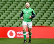 23 February 2024; Oli Jager during an Ireland rugby captain's run at the Aviva Stadium in Dublin. Photo by Harry Murphy/Sportsfile