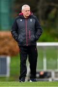 23 February 2024; Head coach Warren Gatland during the Wales rugby captain's run at UCD Bowl in Dublin. Photo by Tyler Miller/Sportsfile