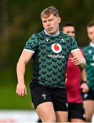 23 February 2024; Sam Costelow during the Wales rugby captain's run at UCD Bowl in Dublin. Photo by Tyler Miller/Sportsfile