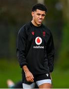 23 February 2024; Rio Dyer during the Wales rugby captain's run at UCD Bowl in Dublin. Photo by Tyler Miller/Sportsfile